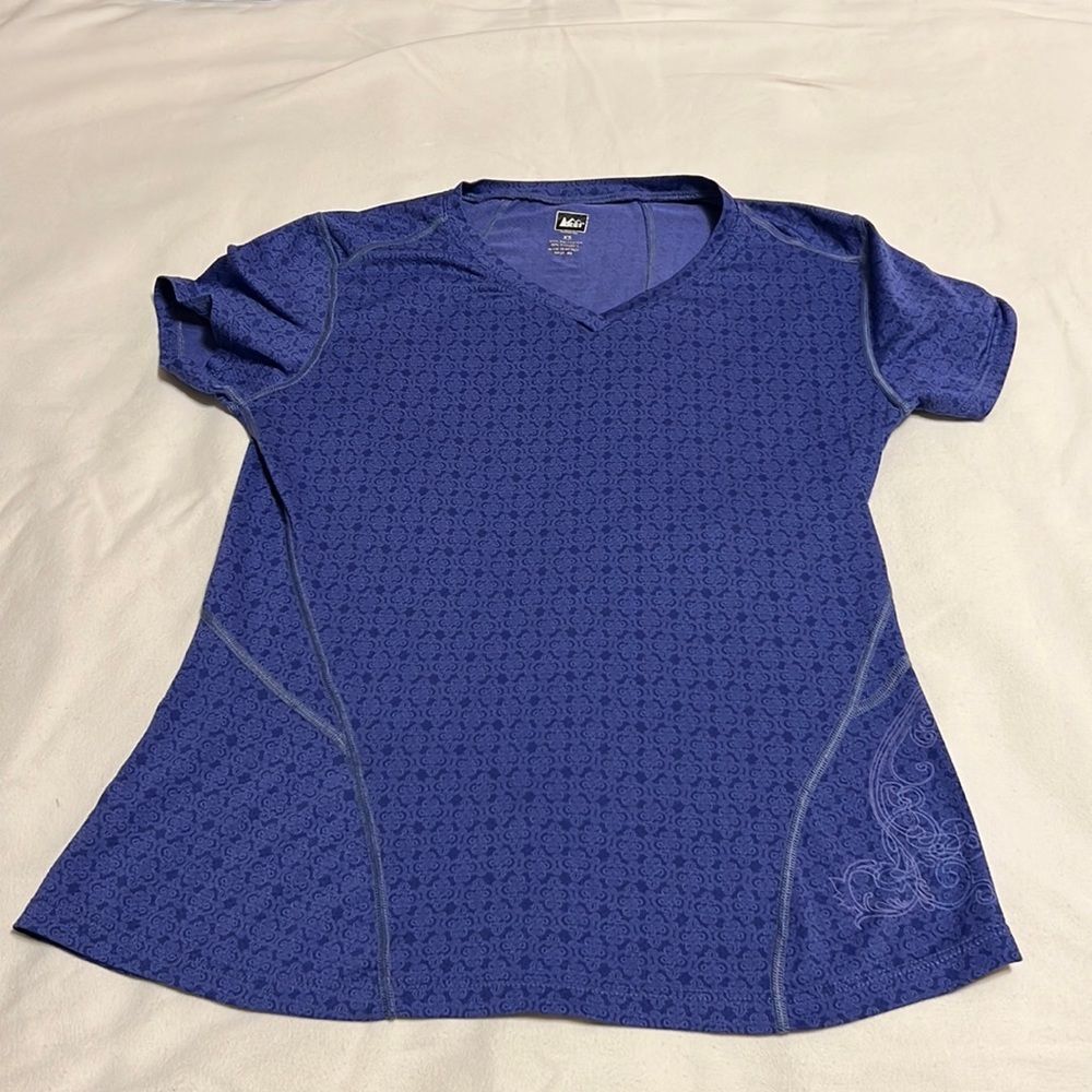 REI Women's Blue Moisture-Wicking Running T-Shirt Size XS - Athletic Top